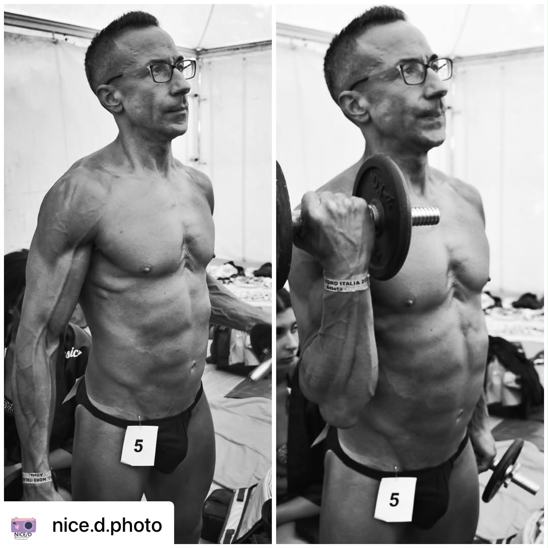 Atleta del team Laurano nel backstage di gara — Nord Italia